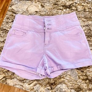 High waist purple shorts. Never worn.